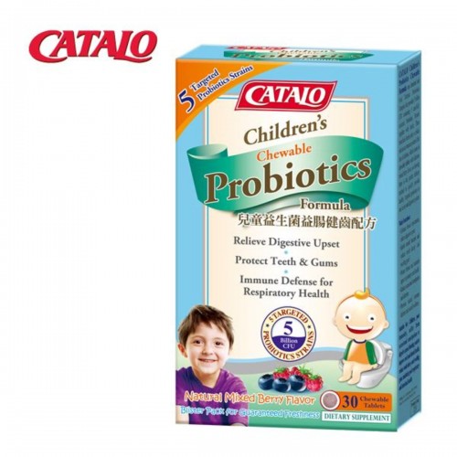 CATALO - 兒童益生菌益腸健齒配方 30粒（平行進口）香港行貨