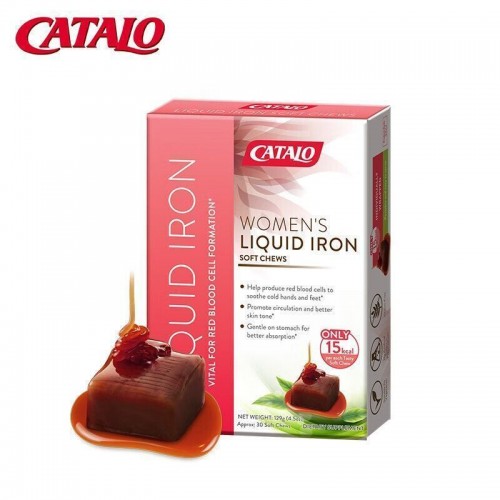 CATALO - 家得路 女士鐵軟糖缺鐵孕婦鐵補鐵軟糖焦糖風味30粒 [平行進口]香港行貨