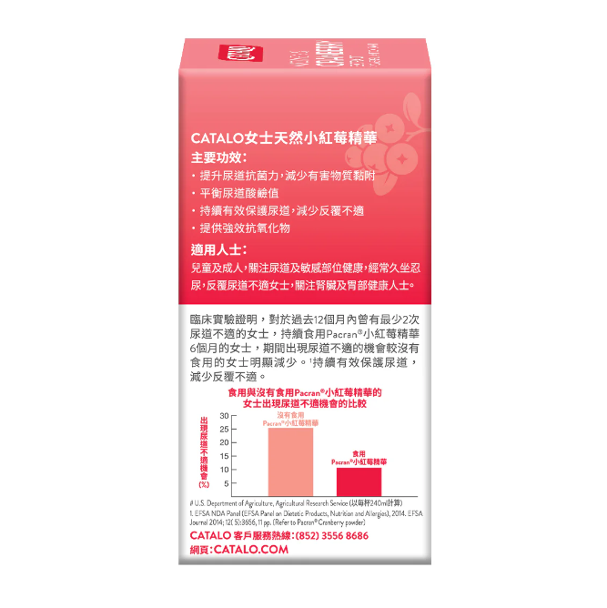CATALO - 家得路 天然小紅莓精華 60粒 [平行進口]